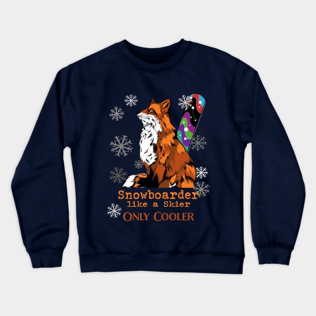 Snowboarder Definition #2 Crewneck Sweatshirt by PunnyPoyoShop